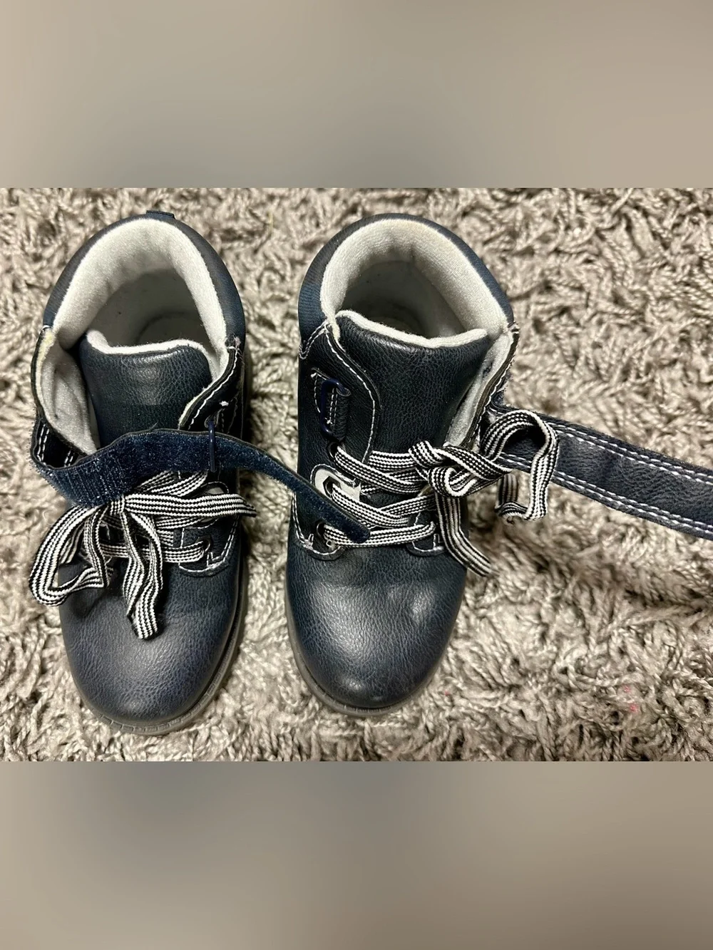 Carter's Navy Lace-Up Toddler Boots